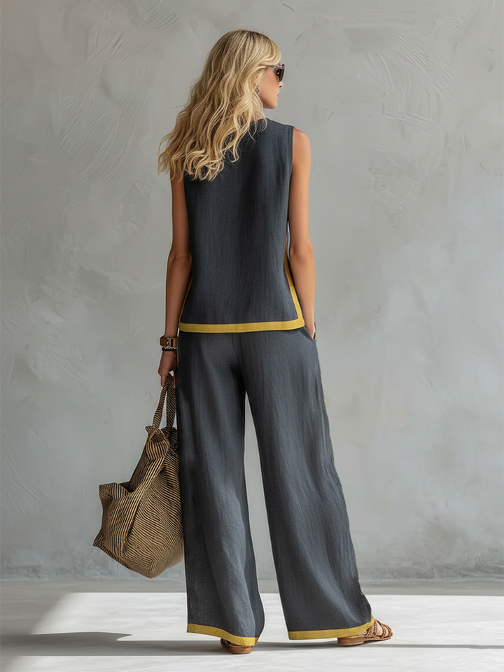 Leila - Elegant Cotton and Linen Essentials Set