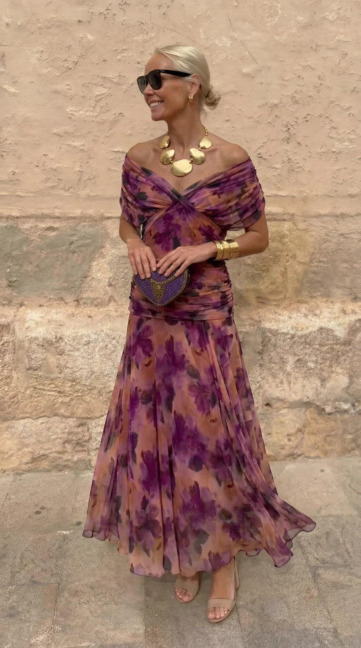 Bella | Coral Radiance Evening Gown