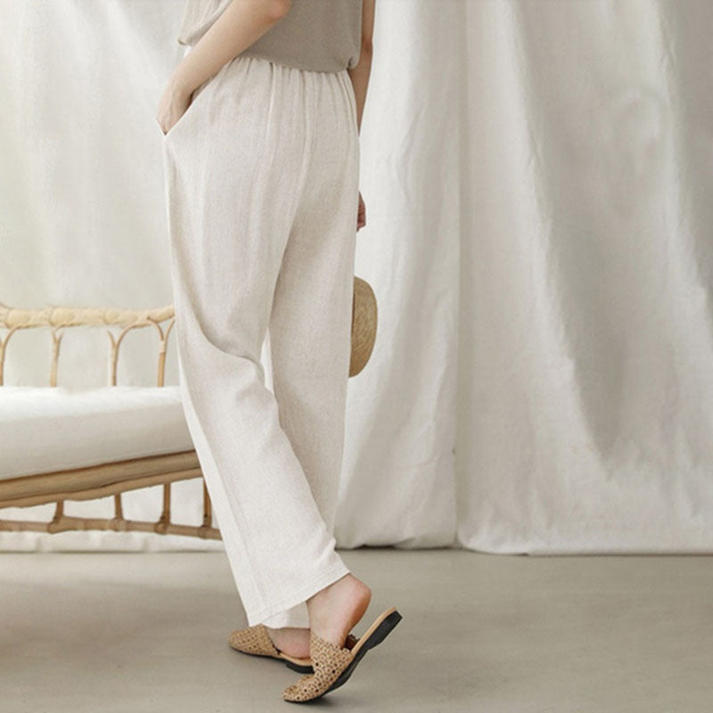 Vara - Relaxed Fit Drawstring Pants