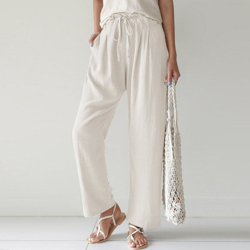 Vara - Relaxed Fit Drawstring Pants