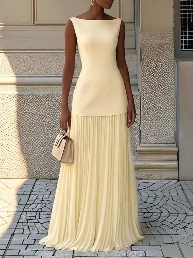 Serena | Flowing Pleated Maxi Dress