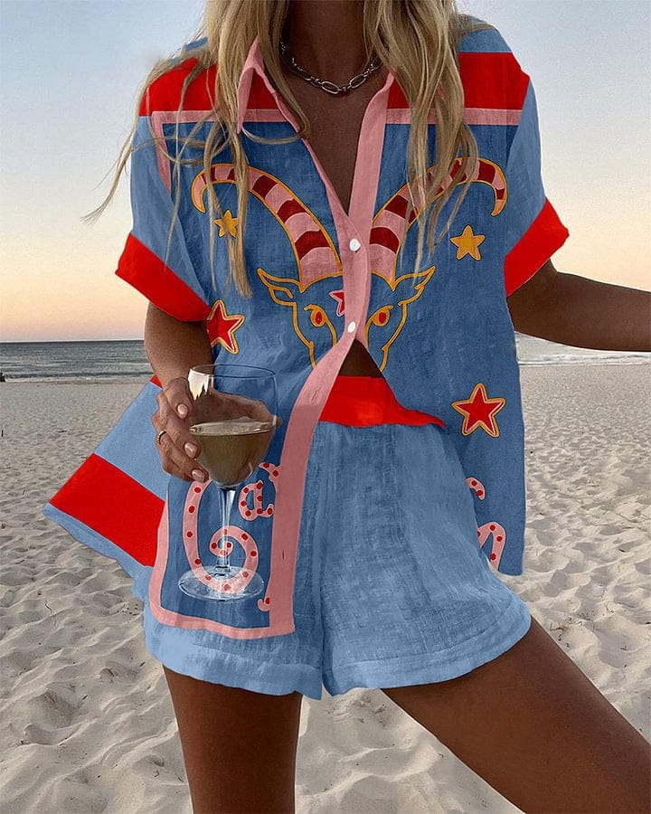 Marjorie™ Linen Set Beach