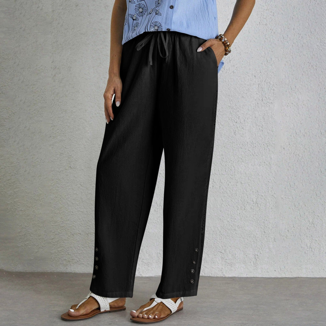 Shania - Buttoned Relaxed Pants