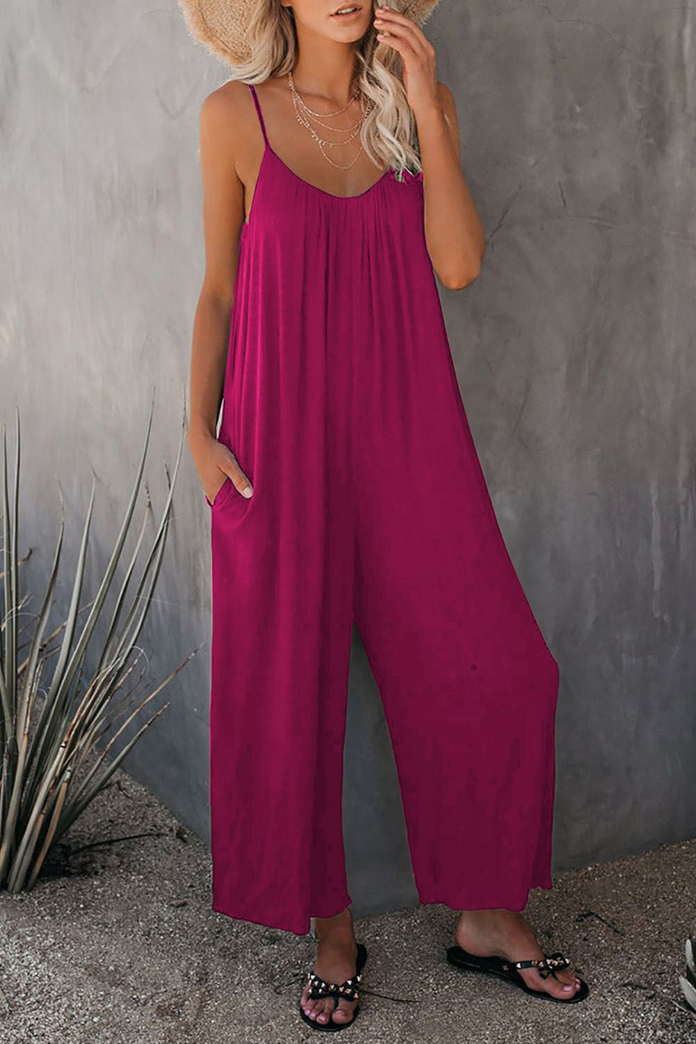 Rio™ | Chic Flowy Jumpsuit with Convenient Pockets