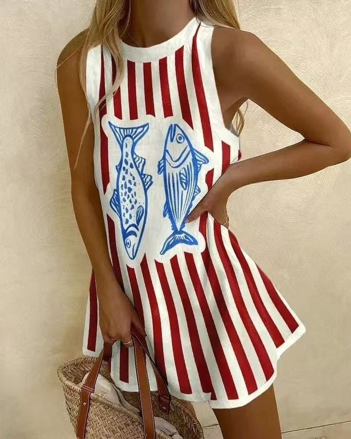 Pearl™ Linen Mini Dress Beach