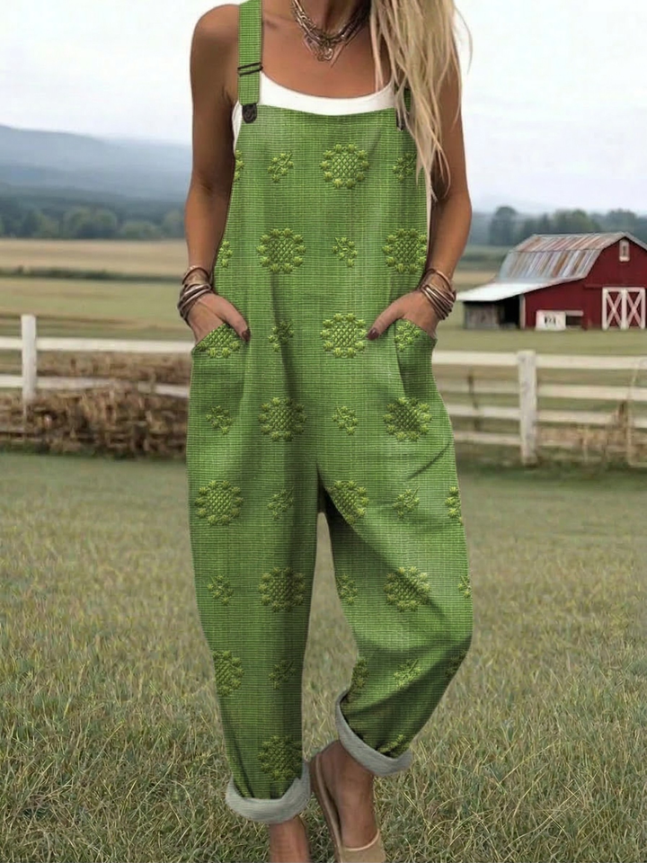 Freja - Casual Print Jumpsuit