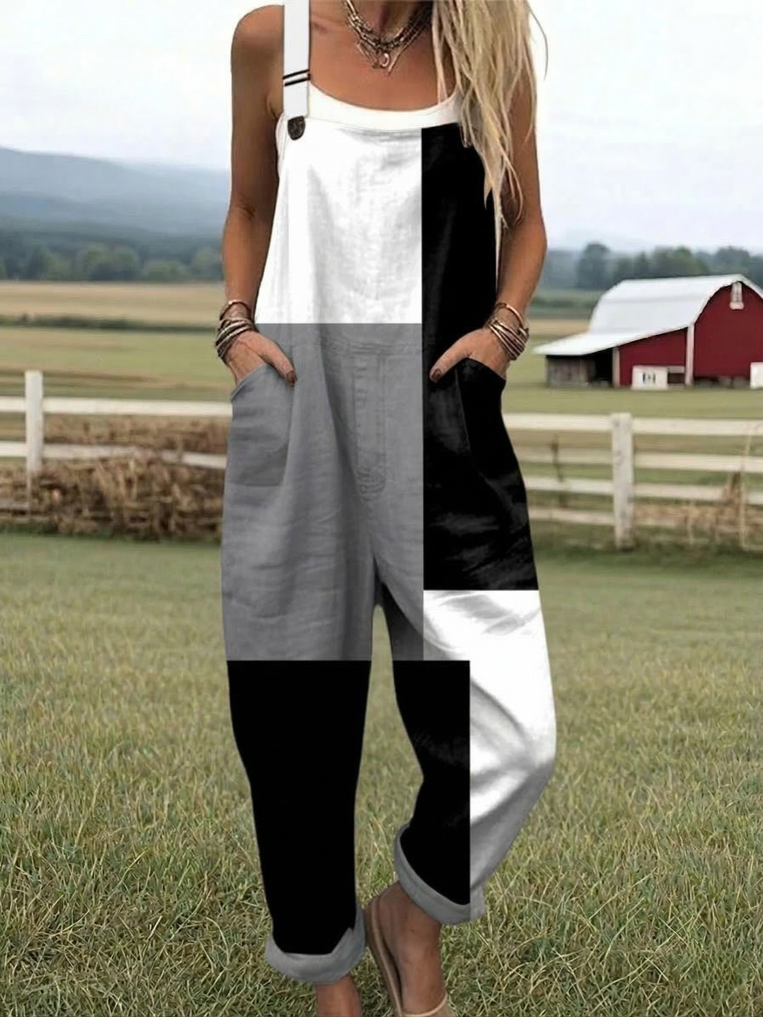 Filippa - Color-Block Casual Jumpsuit