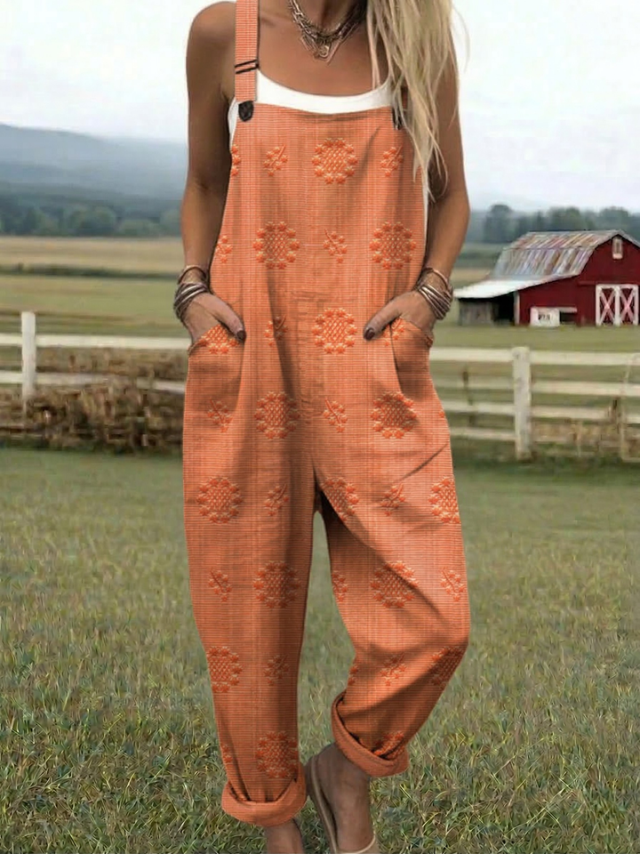 Freja - Casual Print Jumpsuit
