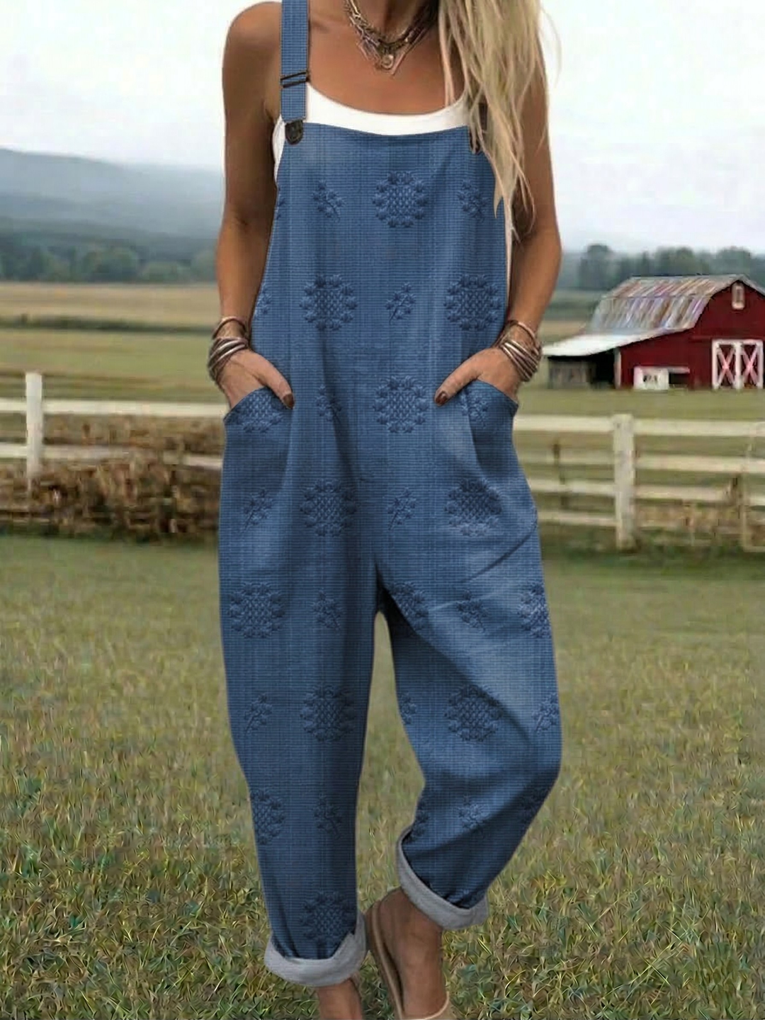 Freja - Casual Print Jumpsuit
