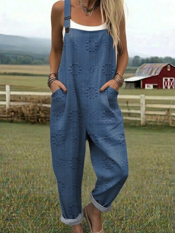 Freja - Casual Print Jumpsuit