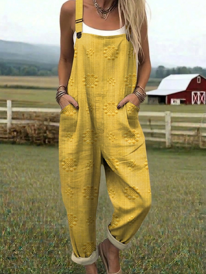 Freja - Casual Print Jumpsuit