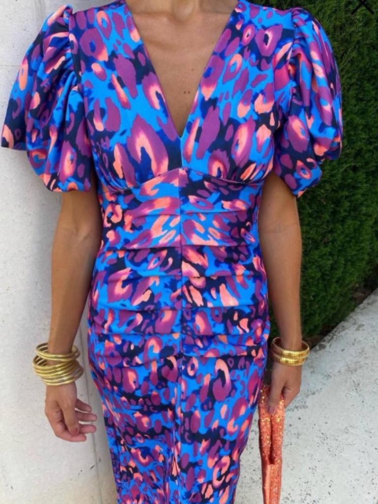 Stella & Grace™ | Vibrant Pleated Midi Dress