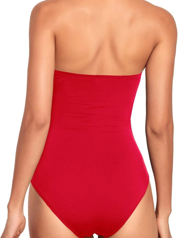 Bandeau Tummy Control One-Piece Swimsuit