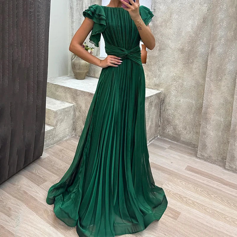 Abigail | Elegant Pleated Evening Gown