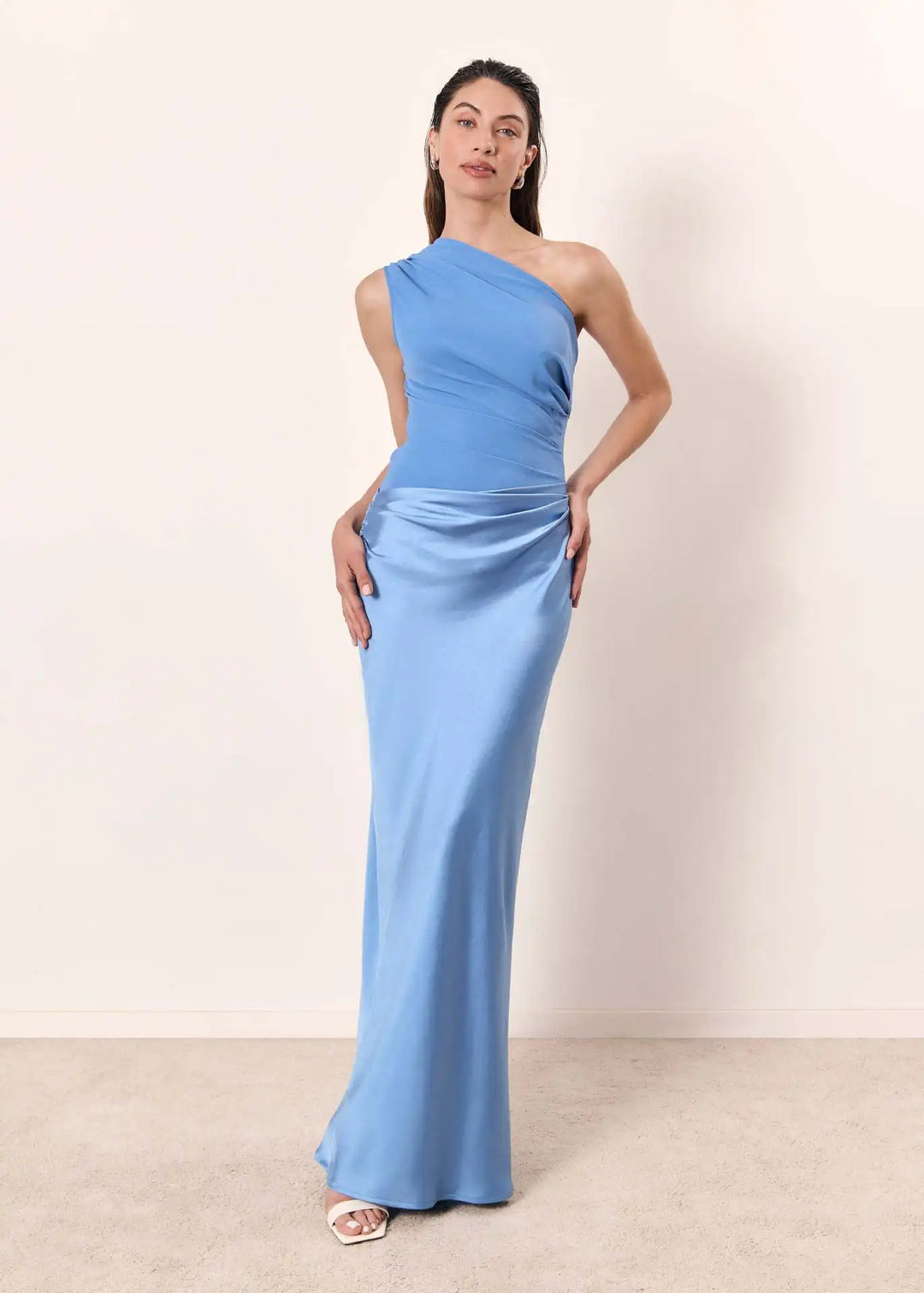 Stella & Grace™ | Satin Maxi Dress with a Guilt Detail