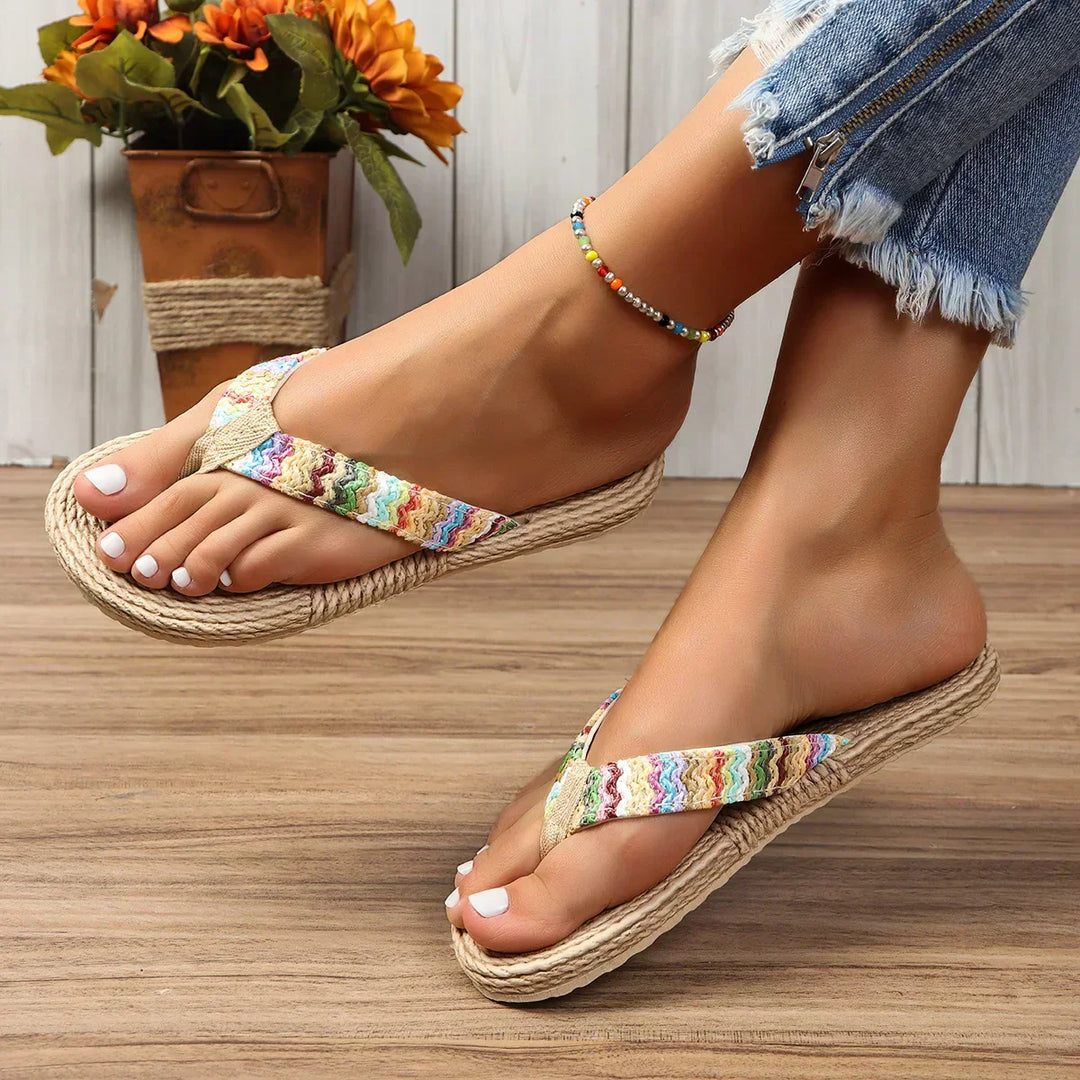 Marina | Braided Flip Flops Beach