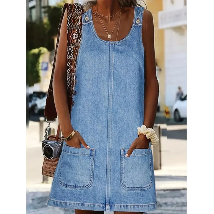 Saylor | Casual Denim-Style Dress