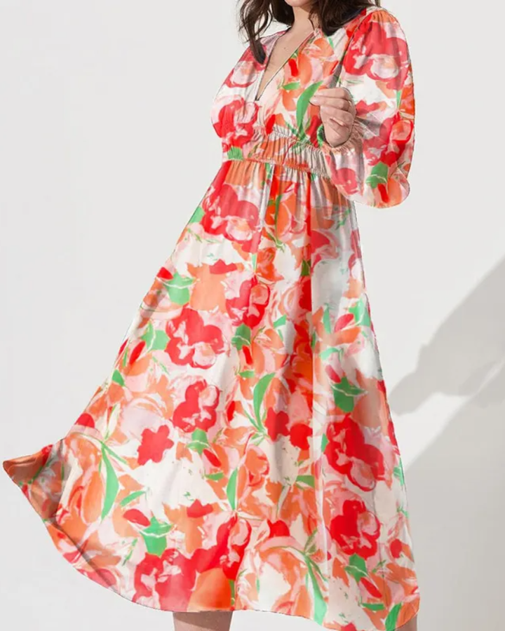 Celine | Elegant Floral Dress for Women