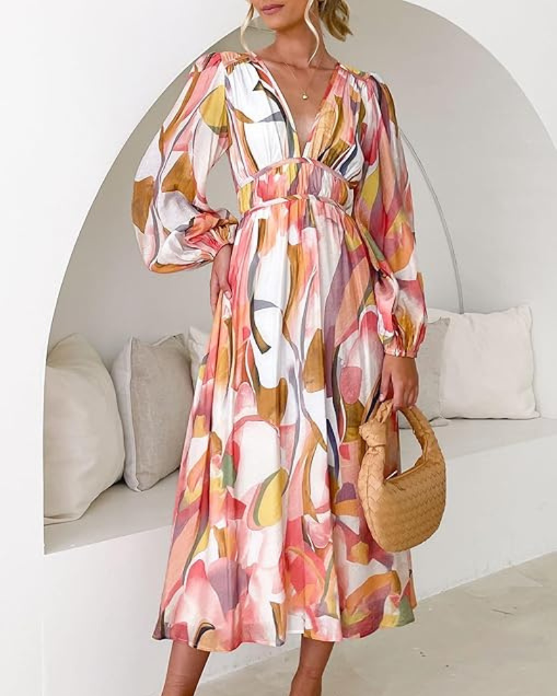 Celine | Elegant Floral Dress for Women