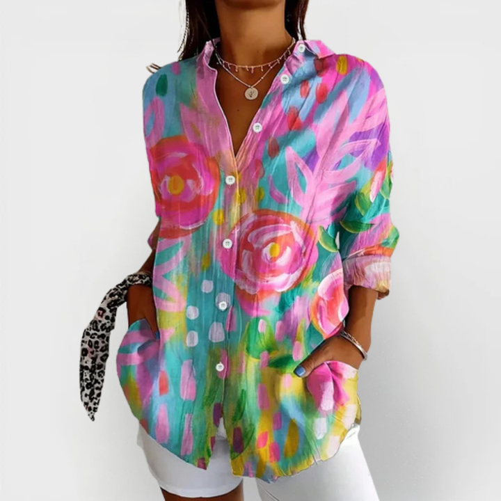 Sadie | Vibrant Patterned Blouse