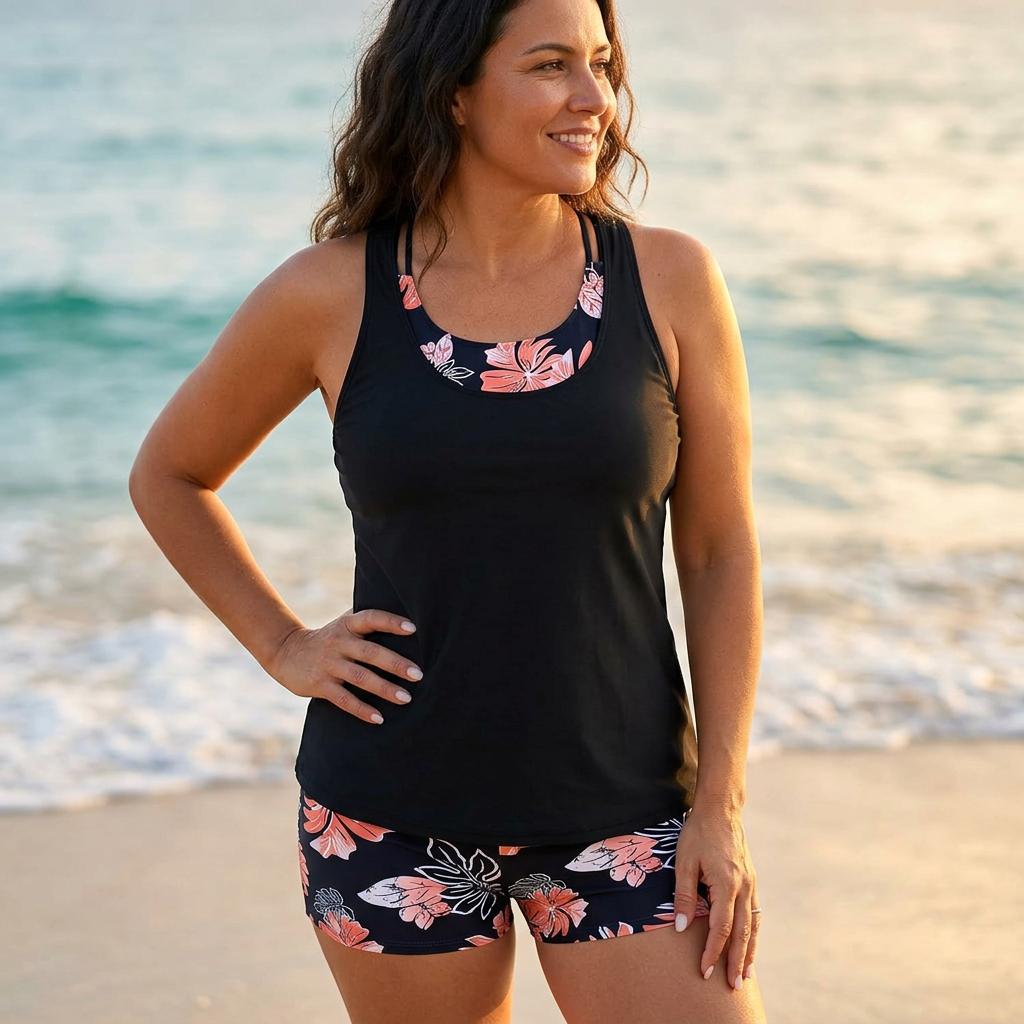 Supportive 3-Piece Tankini Set