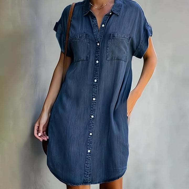 Helen | Classic Button-Up Shirt Dress