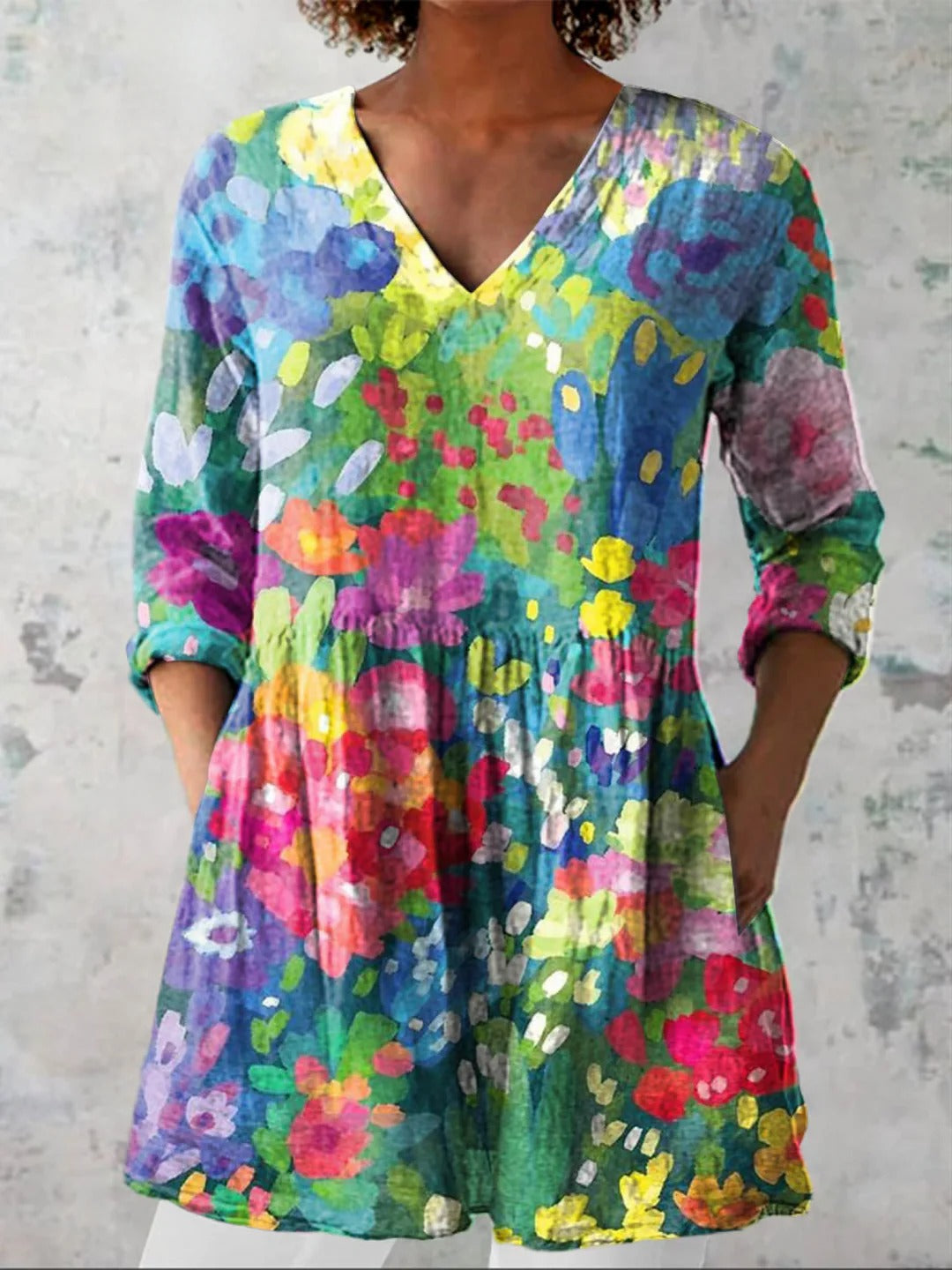 Loren | Linen Tunic Top