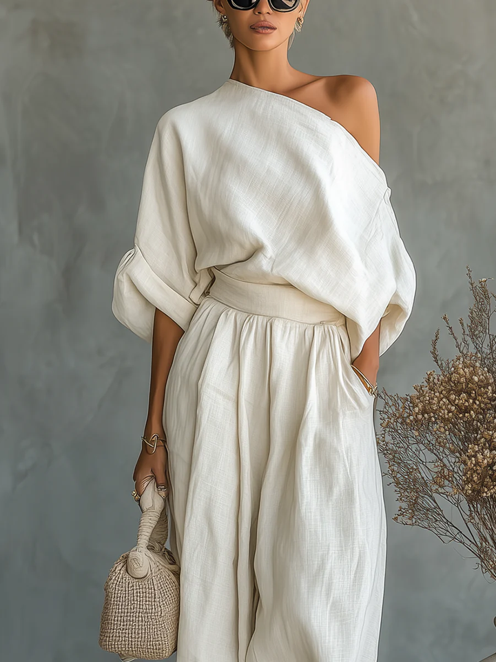 Mila™ | Off-Shoulder Two-Piece Ensemble