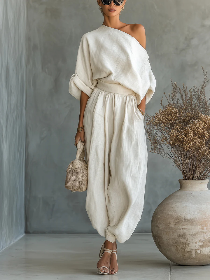 Mila™ | Off-Shoulder Two-Piece Ensemble