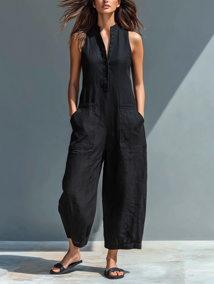 Lotte™ | Chic Sleeveless Minimalist Jumpsuit