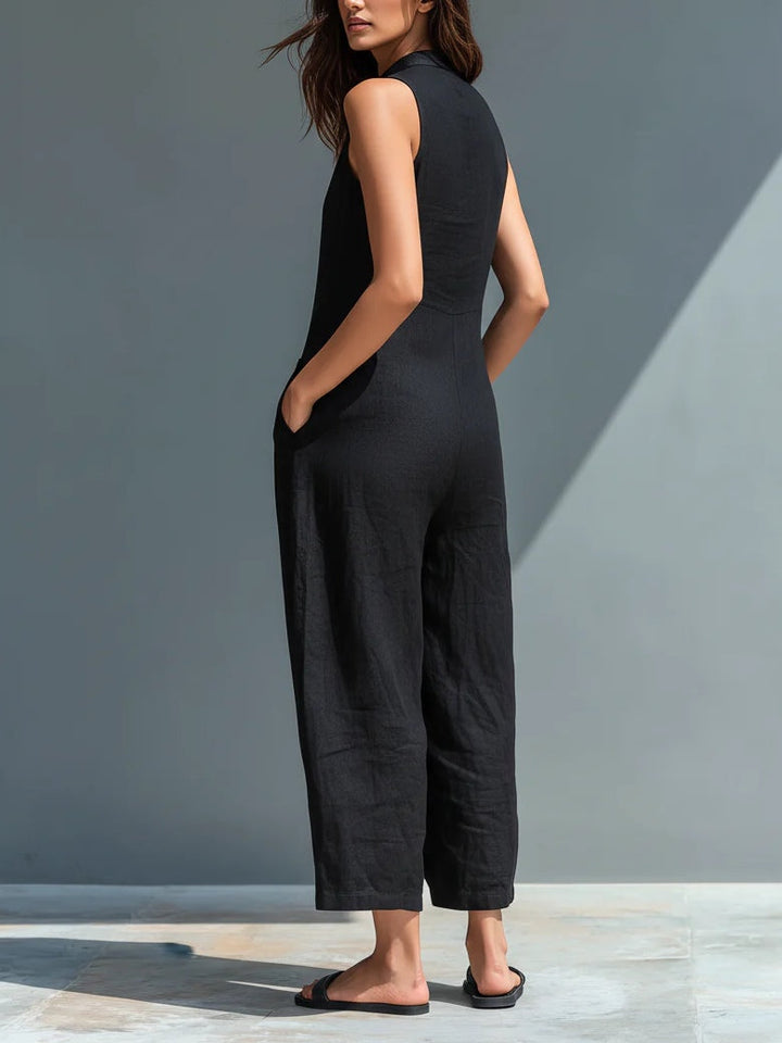 Lotte™ | Chic Sleeveless Minimalist Jumpsuit