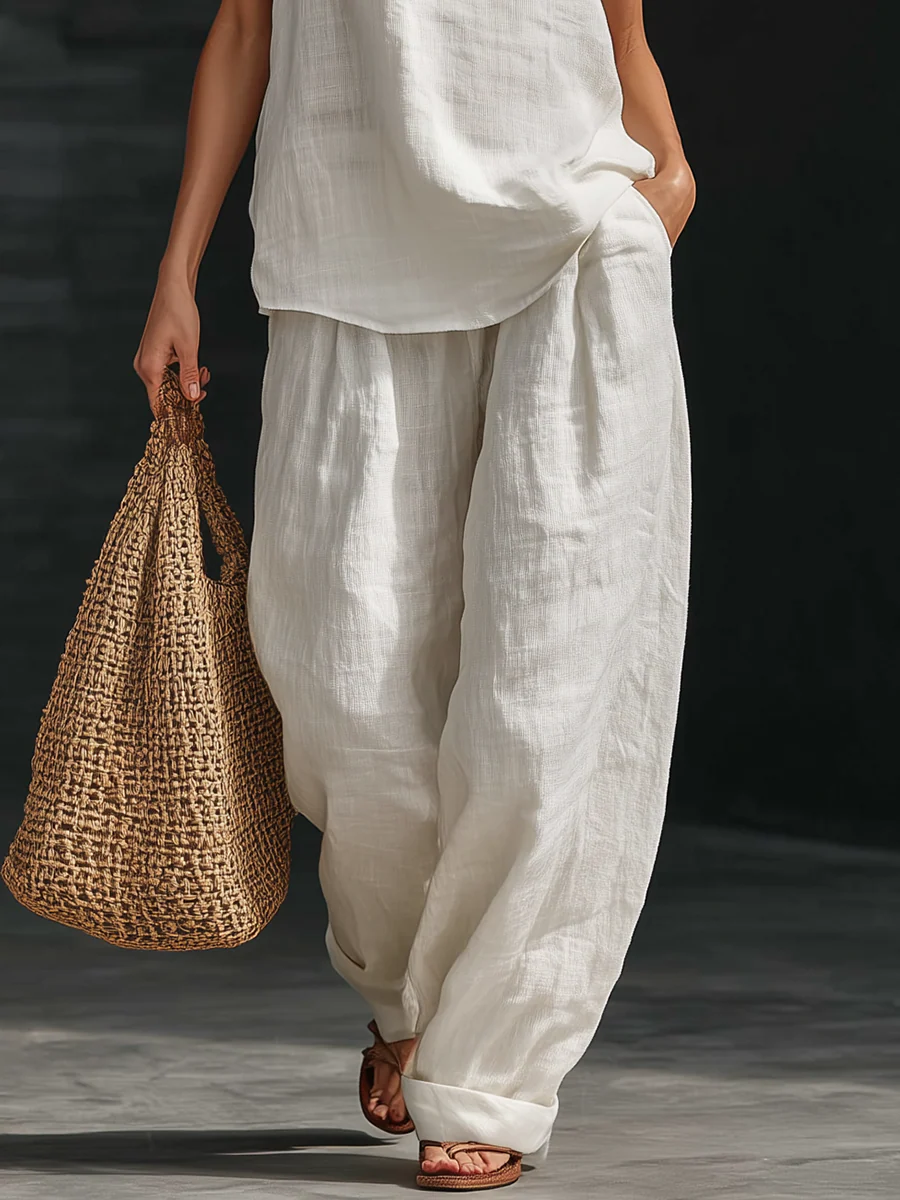 Zoë™ | Sleeveless Top & Wide-Leg Pants Set