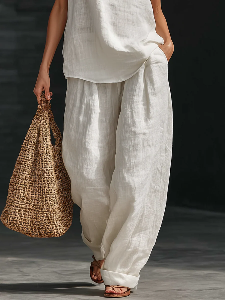 Zoë™ | Sleeveless Top & Wide-Leg Pants Set