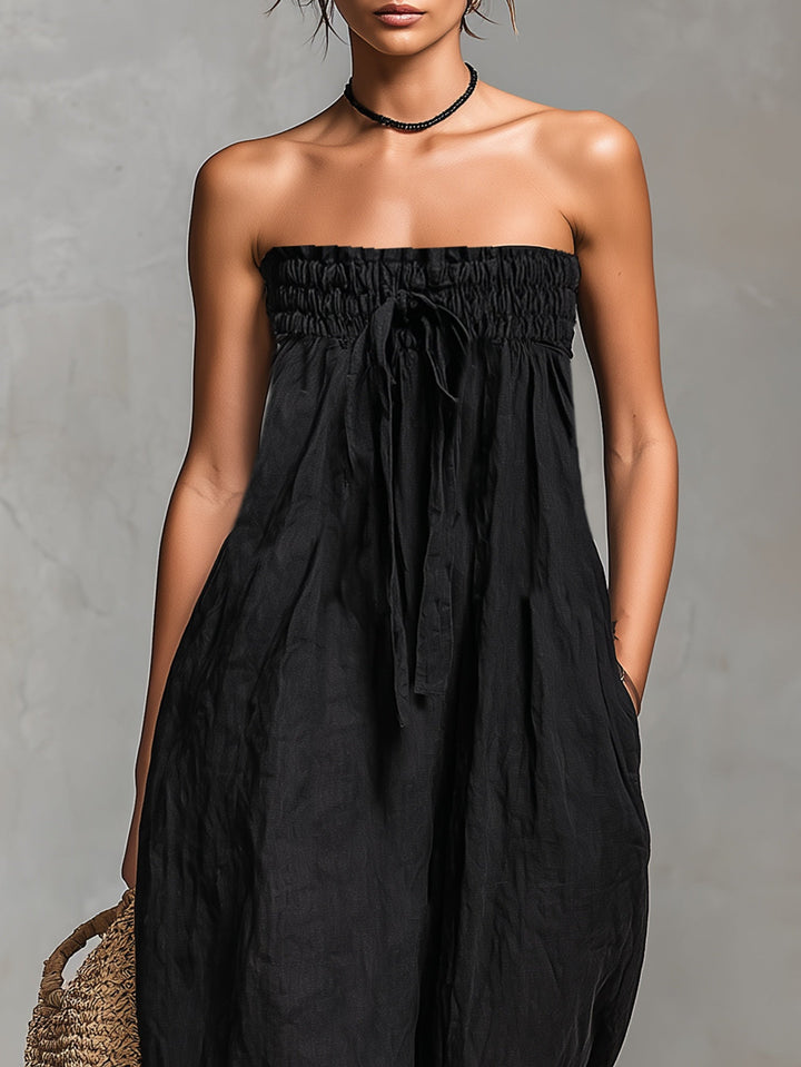 Nina™ | Chic Strapless Jumpsuit