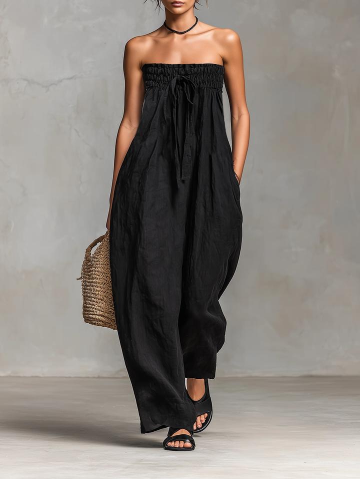 Nina™ | Chic Strapless Jumpsuit