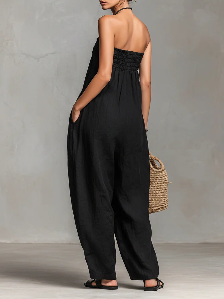 Nina™ | Chic Strapless Jumpsuit