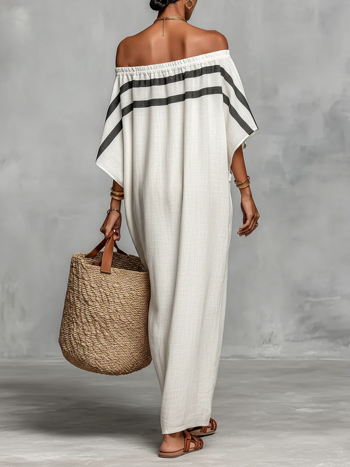 Aveline™ | Off-Shoulder Batwing Sleeve Maxi Dress