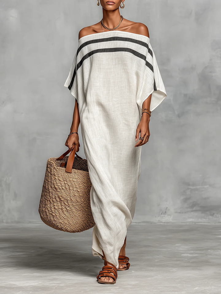 Aveline™ | Off-Shoulder Batwing Sleeve Maxi Dress