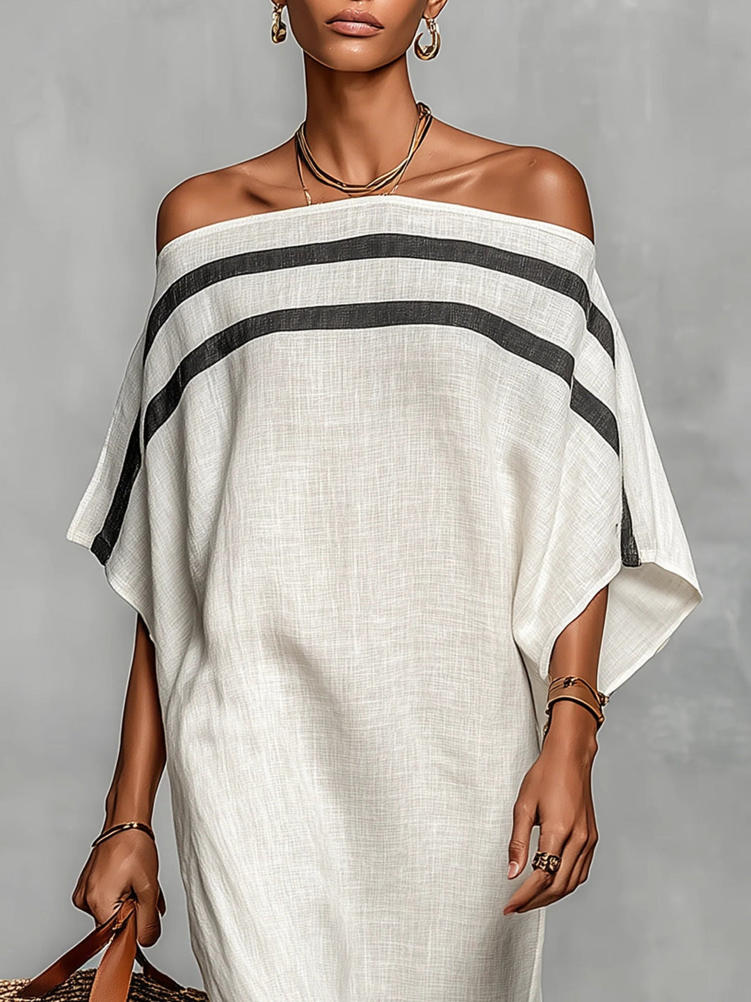 Aveline™ | Off-Shoulder Batwing Sleeve Maxi Dress
