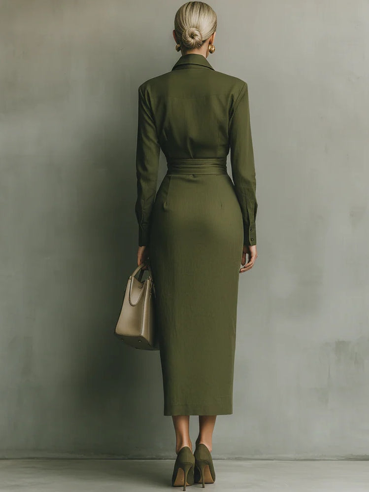 Caterina | Chic Tailored Maxi Dress