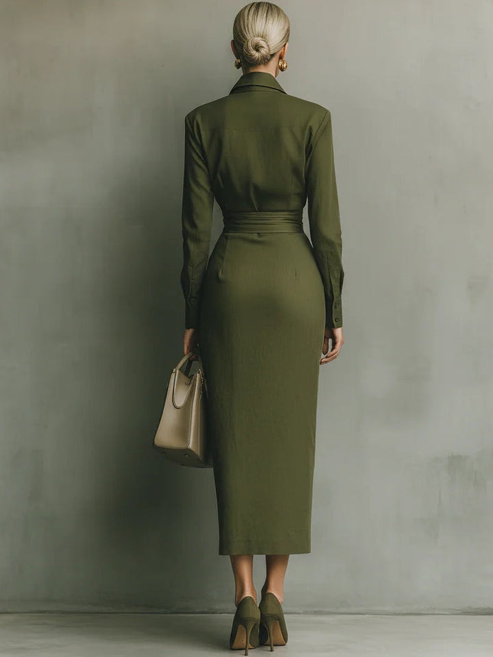 Caterina | Chic Tailored Maxi Dress