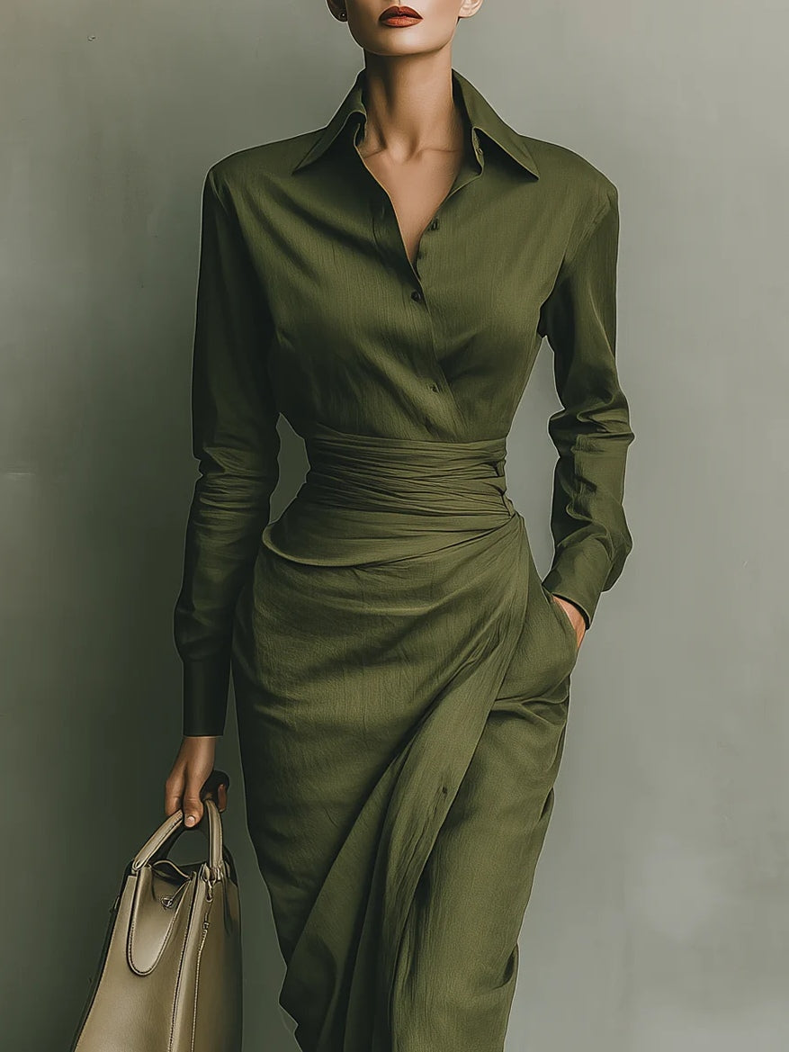 Caterina | Chic Tailored Maxi Dress
