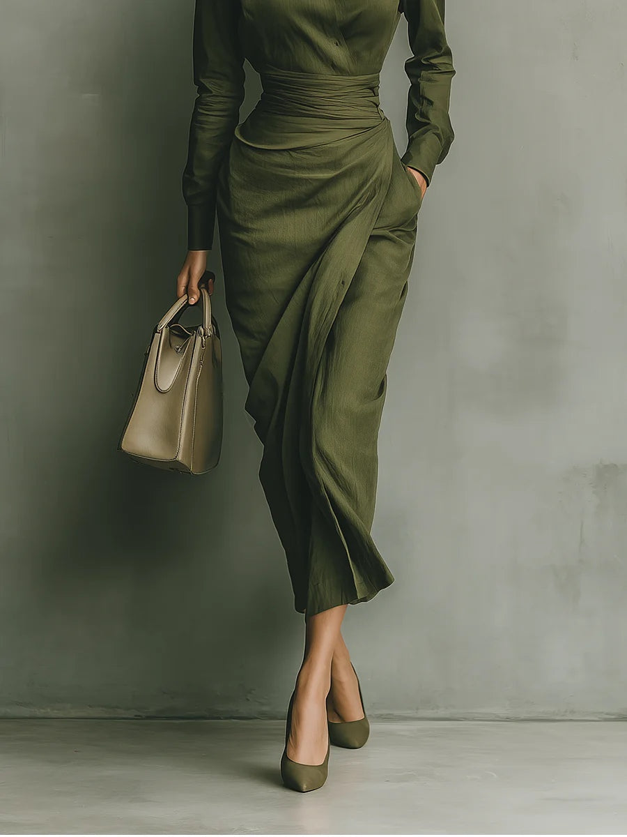 Caterina | Chic Tailored Maxi Dress