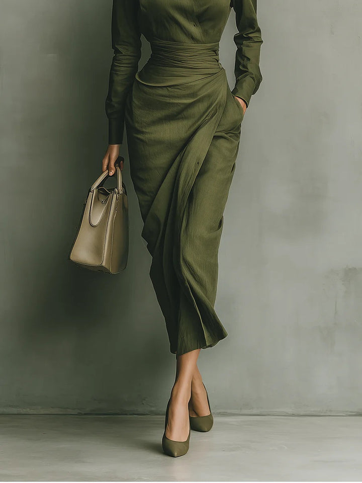 Caterina | Chic Tailored Maxi Dress