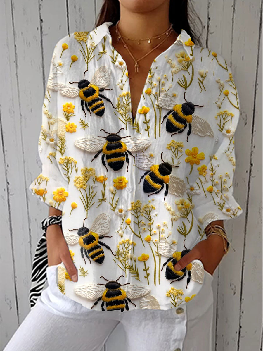 Fiorine | Luxe Golden Bee Blouse