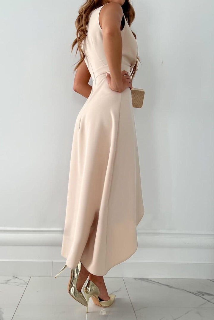 Stella & Grace™ | V-Neck Midi Wrap Dress