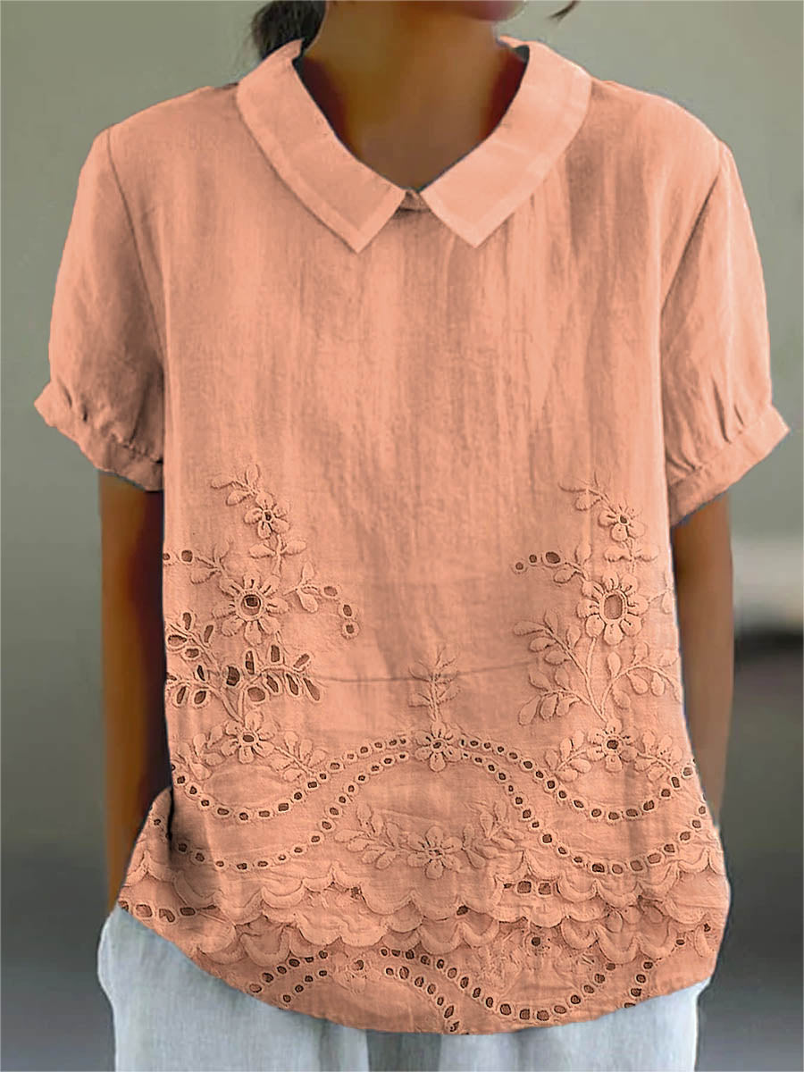 Lily | Embroidered Floral Blouse