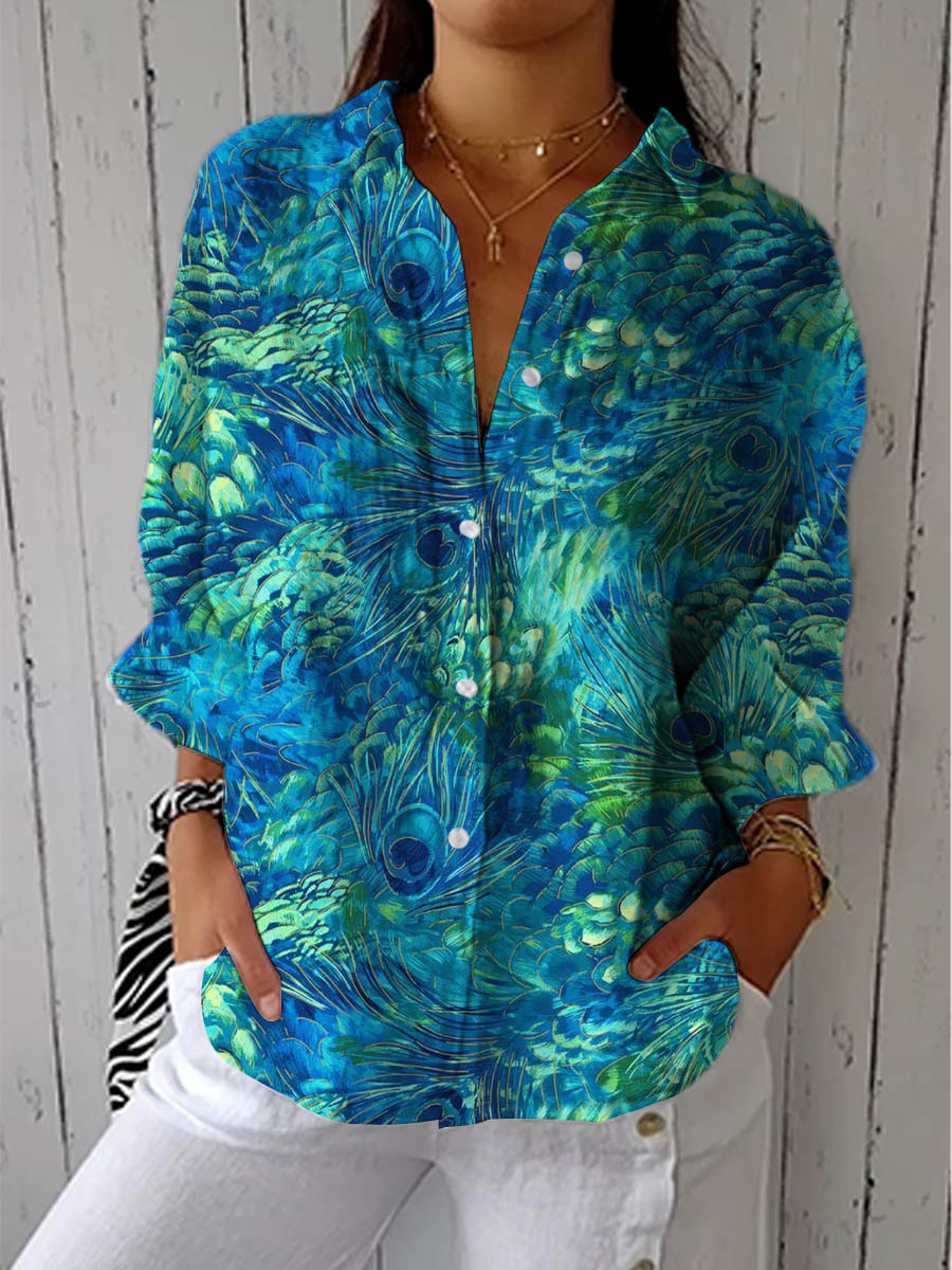 Florina | Peacock Grace Blouse Beach