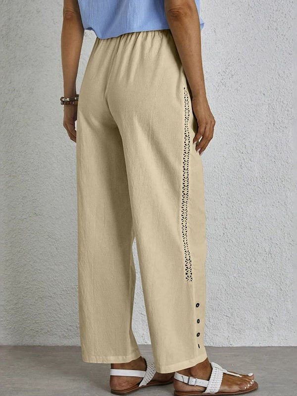 Shania - Buttoned Relaxed Pants