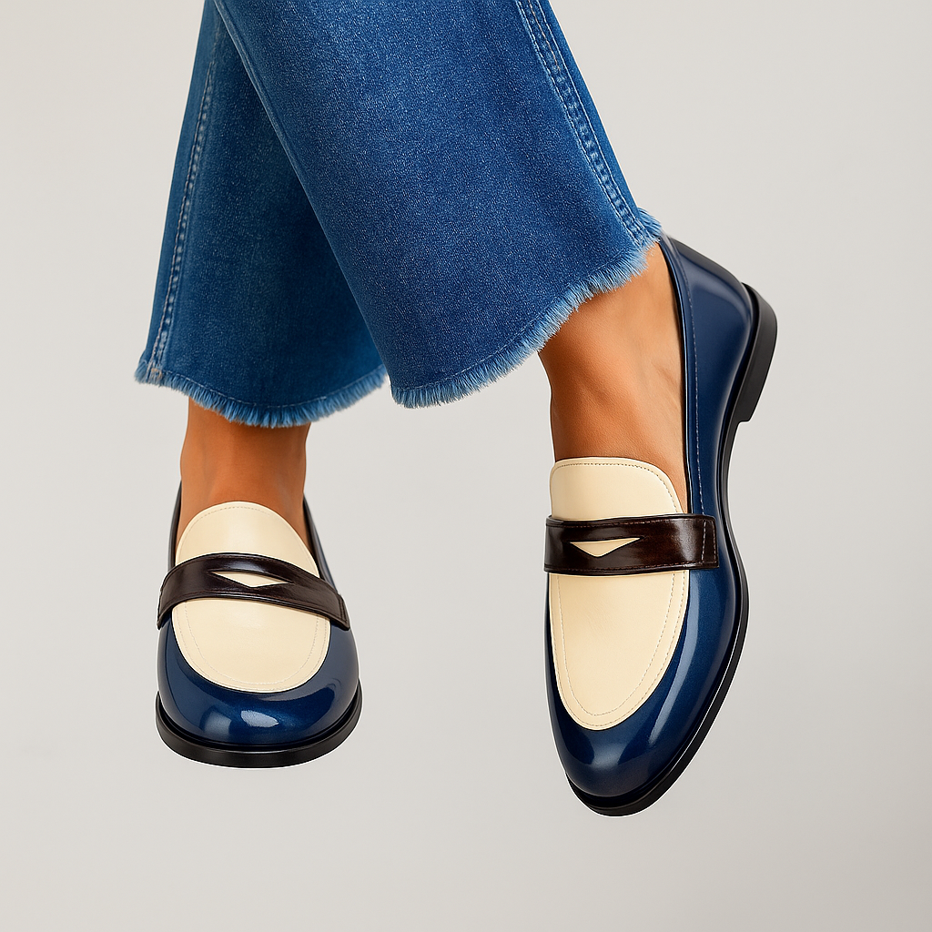 Claudia | Bicolor Loafers